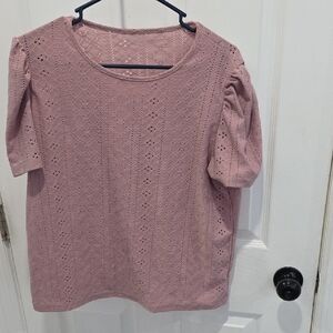 Elegant Lace Women’s Top - Pink
